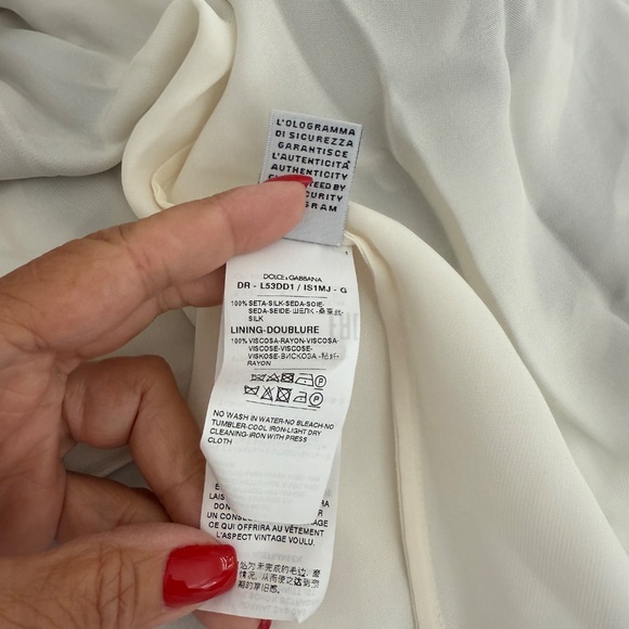 Dolce & Gabbana Zebra Print Silk Chiffon Mini Dress Evening Cocktail Designer - Picture 12 of 12